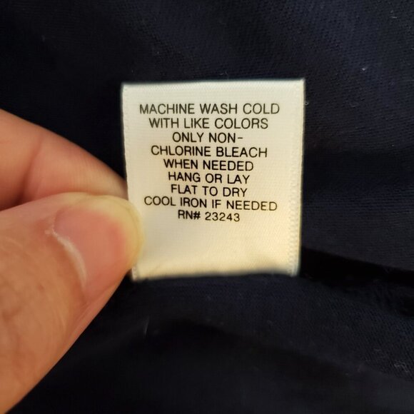 New York & Company Lace Overlay Small Navy Tank Top - Picture 5 of 7